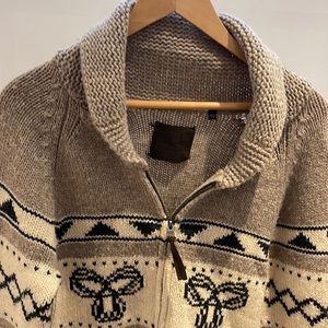 TNA by Aritzia lambswool zipped sweater